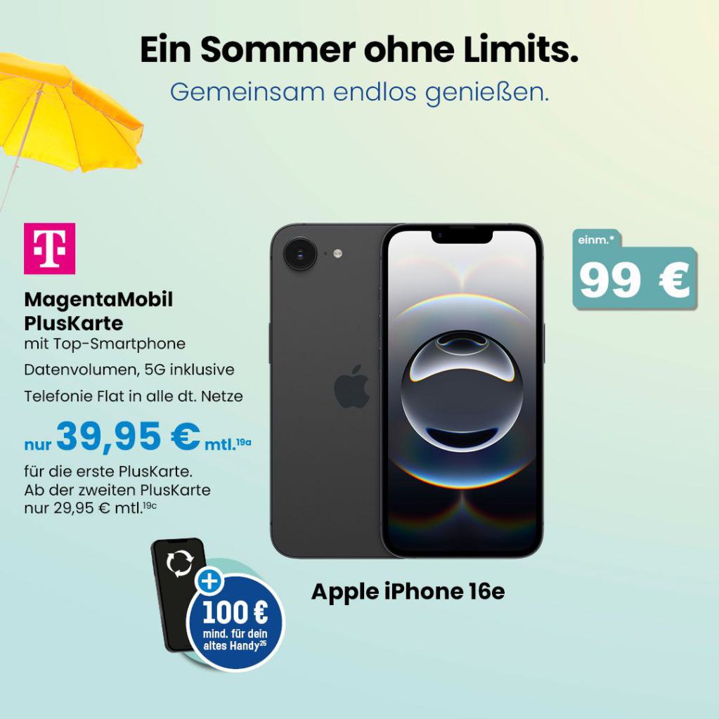 Magenta Mobil Pluskarte - iPhone 16e